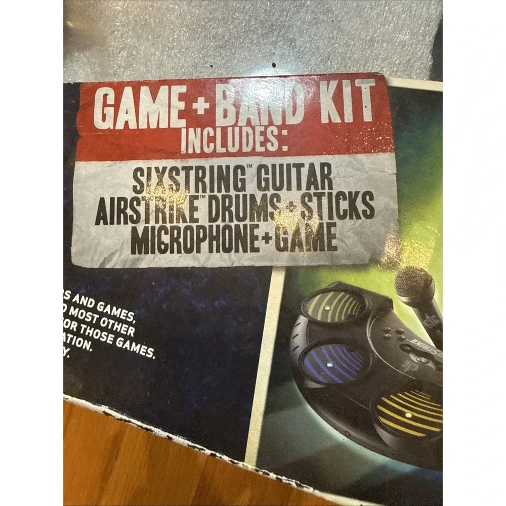 Power Gig Rise Of‎ The Six String Xbox Band Kit Guitar, Drum Set,